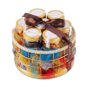 Metal Round Flavored Tray